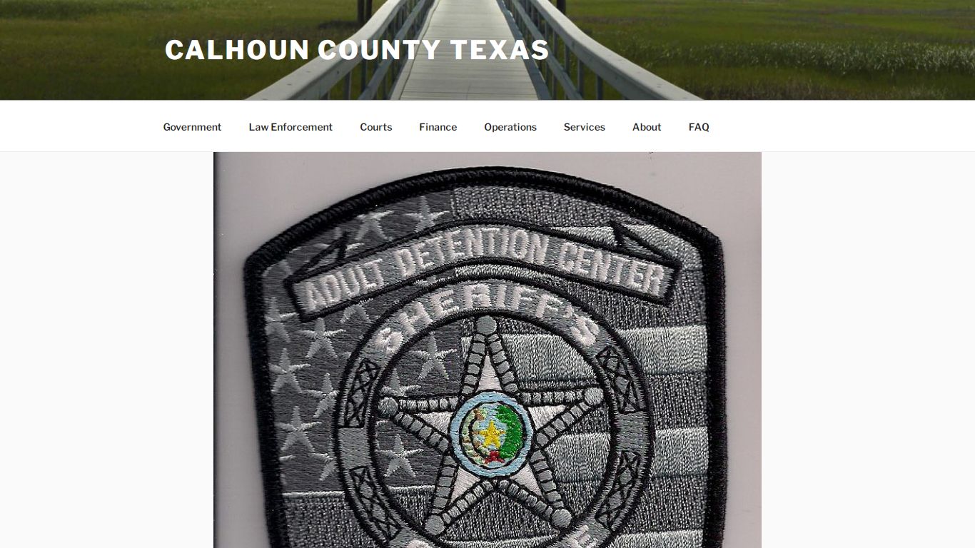 Adult Detention – Calhoun County Texas